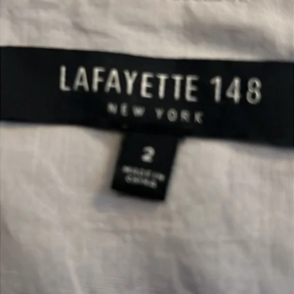 Lafayette 148 Color Block 100% Linen Maxi Sheath Dress Size 2 - Picture 9 of 9